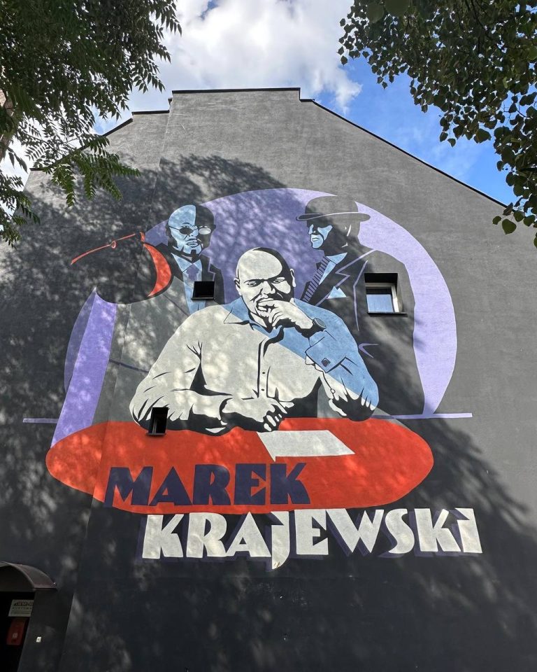 Mural Marka Krajewskiego we Wrocławiu