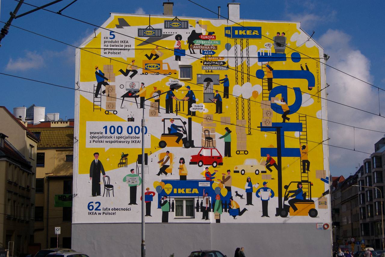 IKEA Mural Wrocław